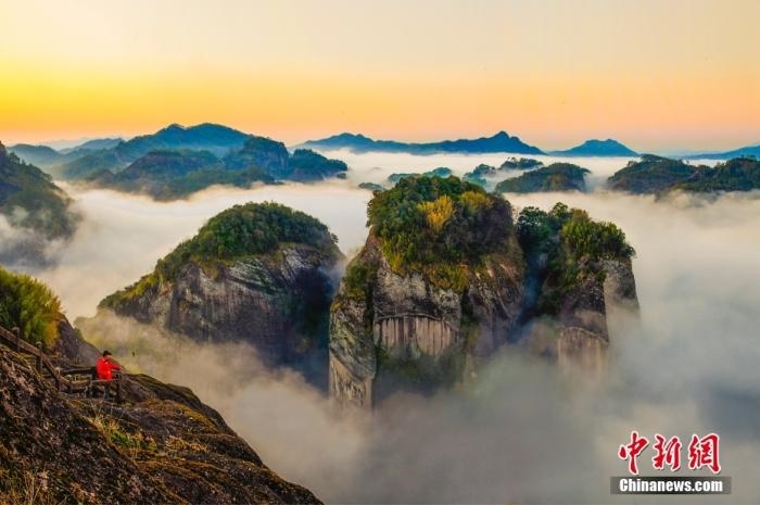 武夷山天游云海。黃海 攝