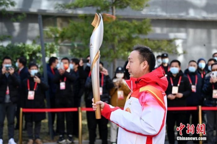 3月2日，北京2022年冬殘奧會火種采集儀式在中國盲文圖書館舉行，采集“希望之火”。 <a target='_blank' href='/'>中新社</a>記者 張興龍 攝
