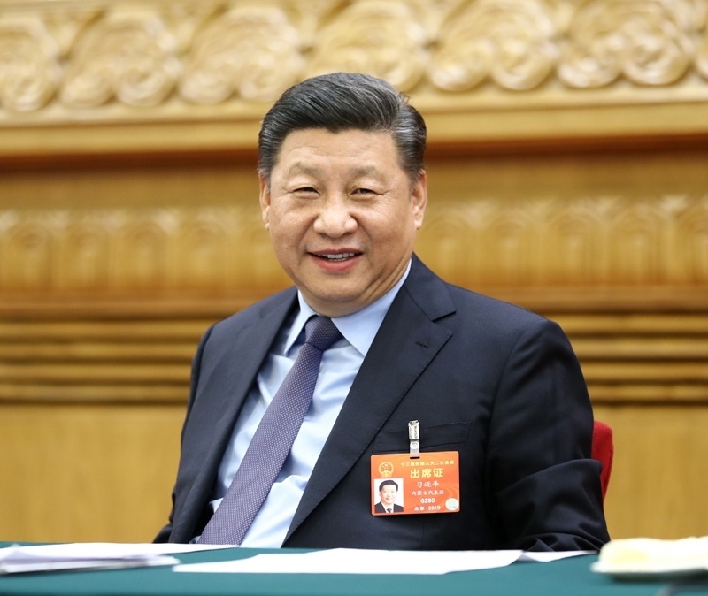 2019年3月10日，習(xí)近平總書記參加十三屆全國(guó)人大二次會(huì)議福建代表團(tuán)的審議。