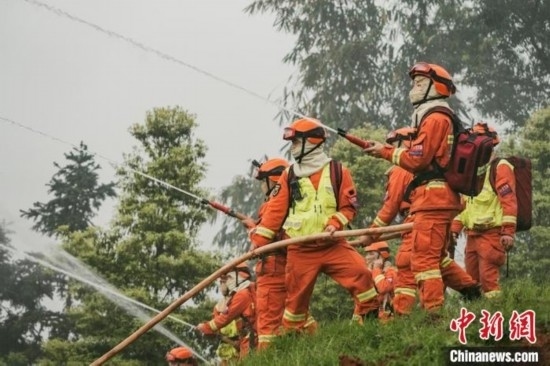 演練現(xiàn)場(chǎng)。瀘州消防供圖