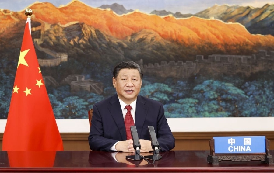 2021年9月21日，國(guó)家主席習(xí)近平在北京以視頻方式出席第七十六屆聯(lián)合國(guó)大會(huì)一般性辯論并發(fā)表題為《堅(jiān)定信心 共克時(shí)艱 共建更加美好的世界》的重要講話。