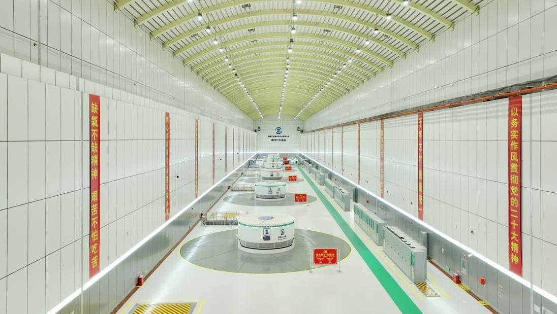 雅礱江兩河口水電站地下廠房。受訪者供圖