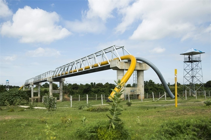 中緬油氣管道跨越河段。中油國(guó)際管道公司供圖