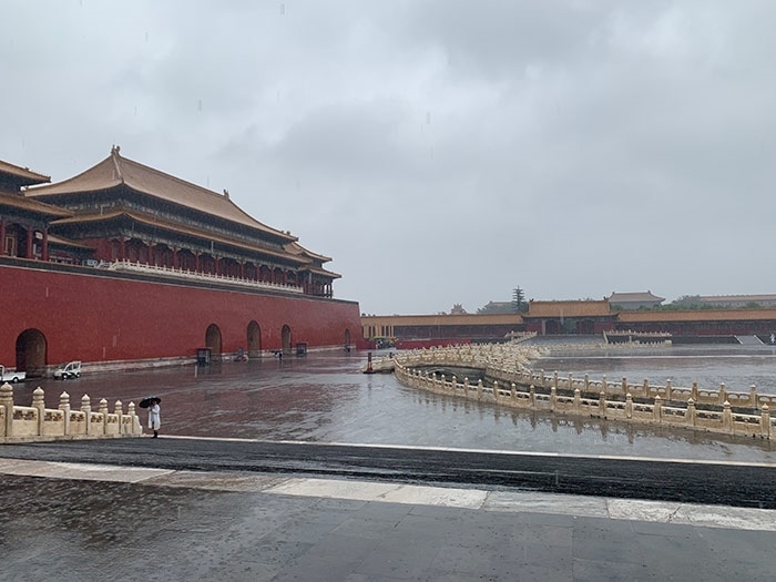 雨中故宮。人民網(wǎng)記者劉微 攝