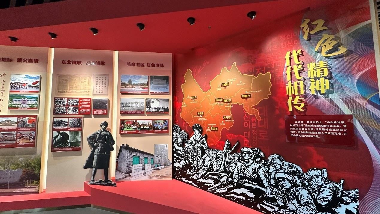 《千秋正氣-朝鮮族革命斗爭(zhēng)史陳列》展廳。人民網(wǎng)記者 金洪花攝