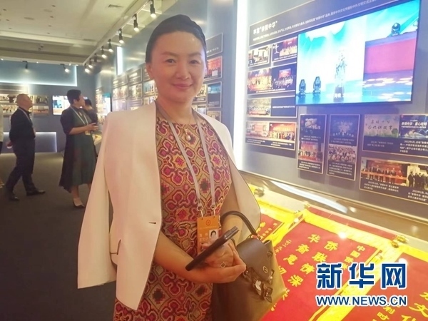 英國(guó)川商聯(lián)合總會(huì)會(huì)長(zhǎng)宋汶栗。新華網(wǎng)記者 侯強(qiáng) 攝