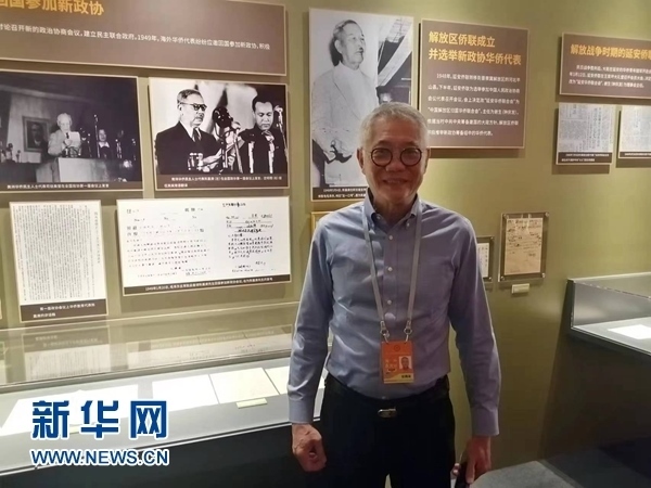 印尼廣東社團(tuán)聯(lián)合總會(huì)總主席張錦泉。新華網(wǎng)記者 侯強(qiáng) 攝