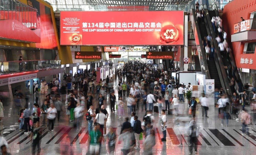 這是2023年10月15日拍攝的第134屆廣交會現場。新華社記者 鄧華 攝