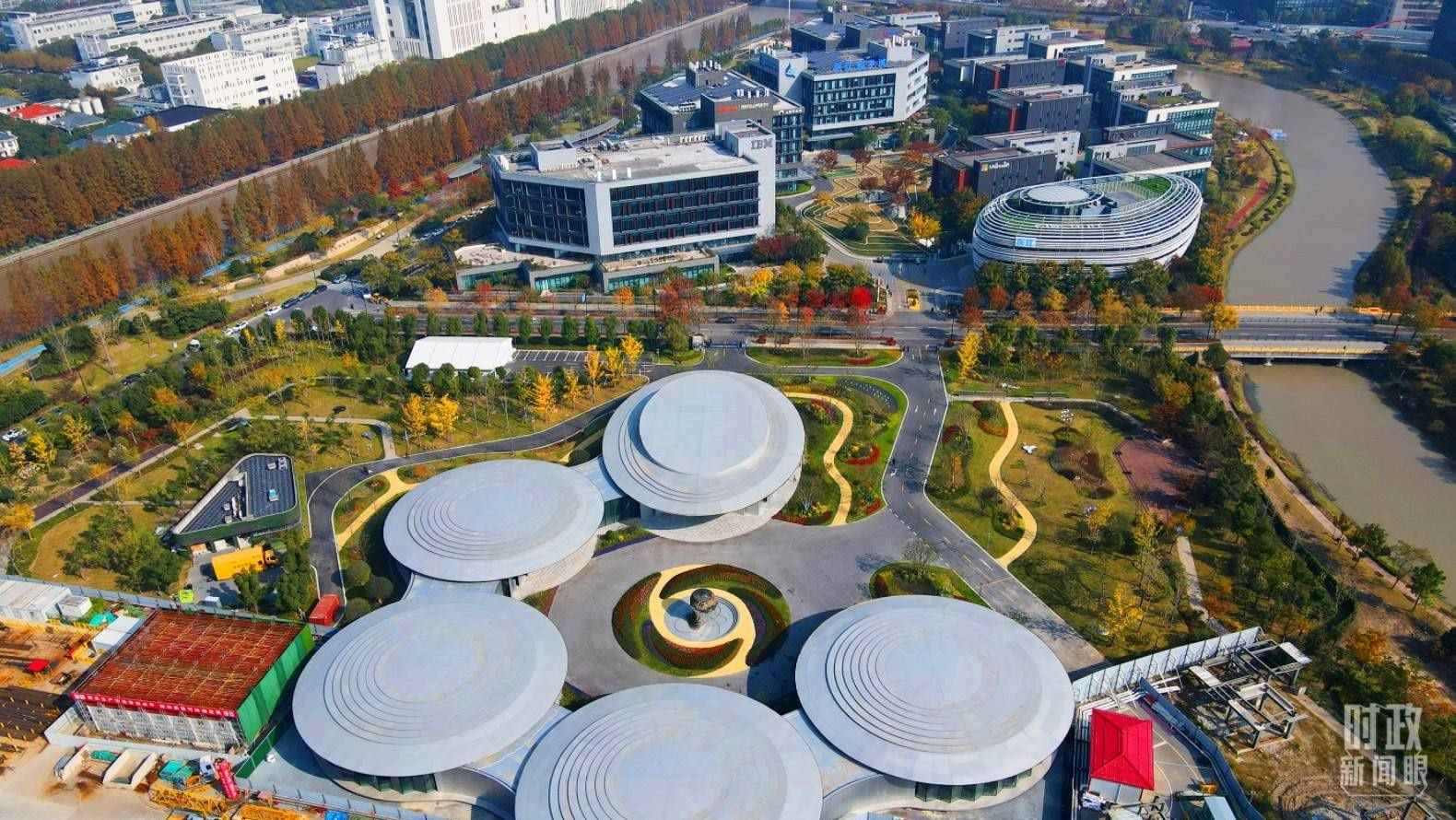 △張江科學城未來公園。（總臺央視記者范凱拍攝）
