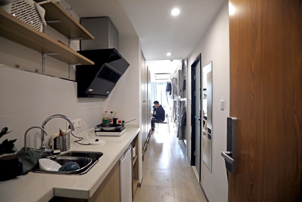 閔行區(qū)新時(shí)代城市建設(shè)者管理者之家內(nèi)部設(shè)施一應(yīng)俱全。
