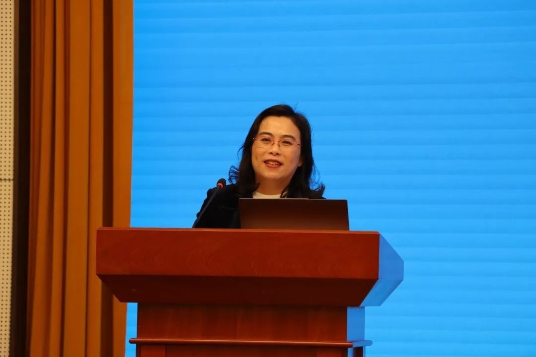 浙江師范大學副校長張建珍致辭。主辦方供圖