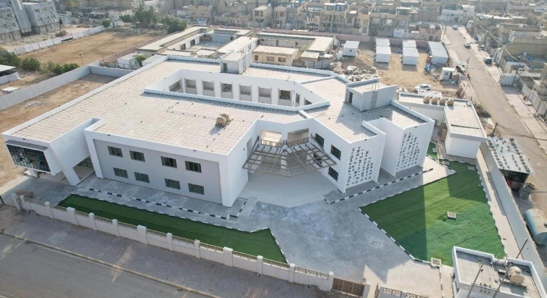 中國電建承建了679所伊拉克示范學校。圖為已經(jīng)竣工的伊拉克瓦西特省第20號學校。趙沖攝 中國電建供圖
