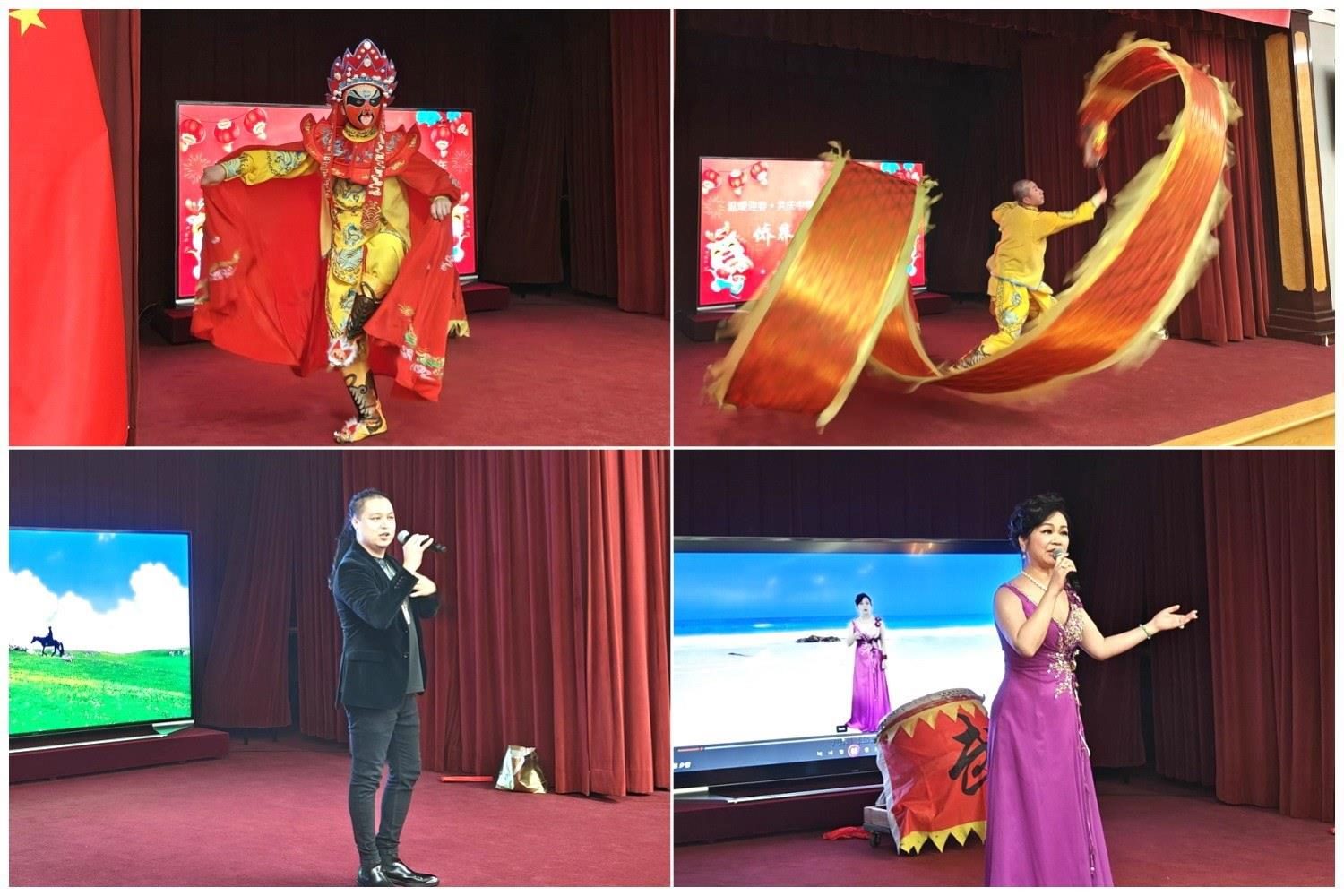 當(dāng)?shù)貎S界知名演員獻(xiàn)上精彩演出。主辦方供圖