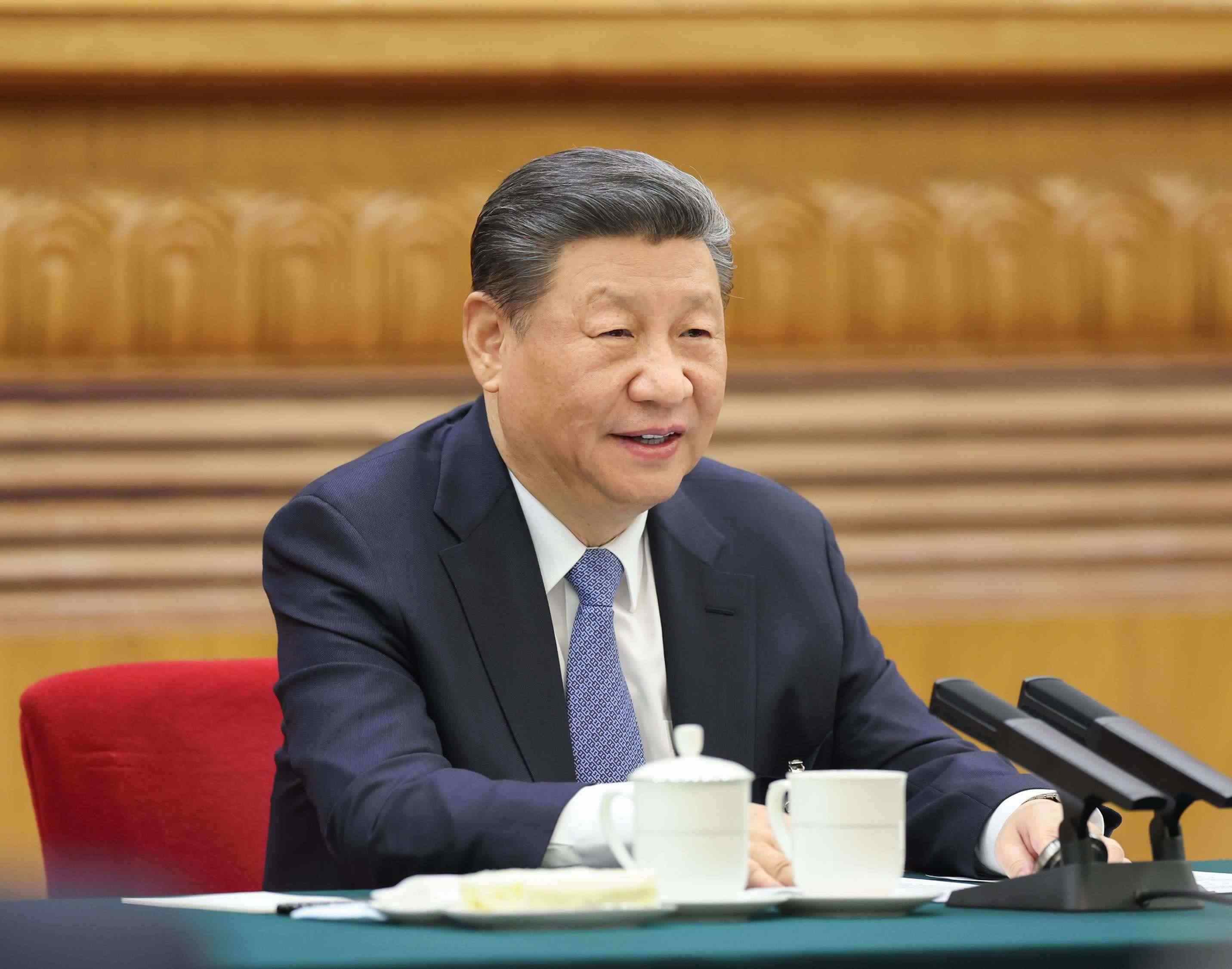△ 2024年3月5日，習(xí)近平總書記參加他所在的十四屆全國人大二次會議江蘇代表團(tuán)審議。