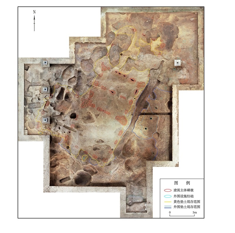 屈家?guī)X文化大型建筑F38正射影像。中國(guó)文物報(bào)社供圖