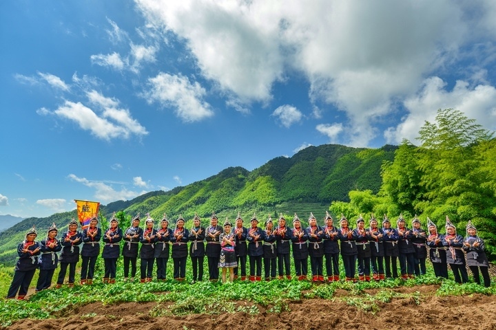 景寧渤海鎮(zhèn)安亭村畬歌嘹亮。供圖 共享聯(lián)盟·景寧