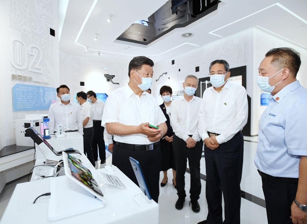 2020年8月19日下午，習(xí)近平總書記在安徽省合肥市參觀安徽創(chuàng)新館，了解安徽省科技創(chuàng)新和新興產(chǎn)業(yè)發(fā)展情況。