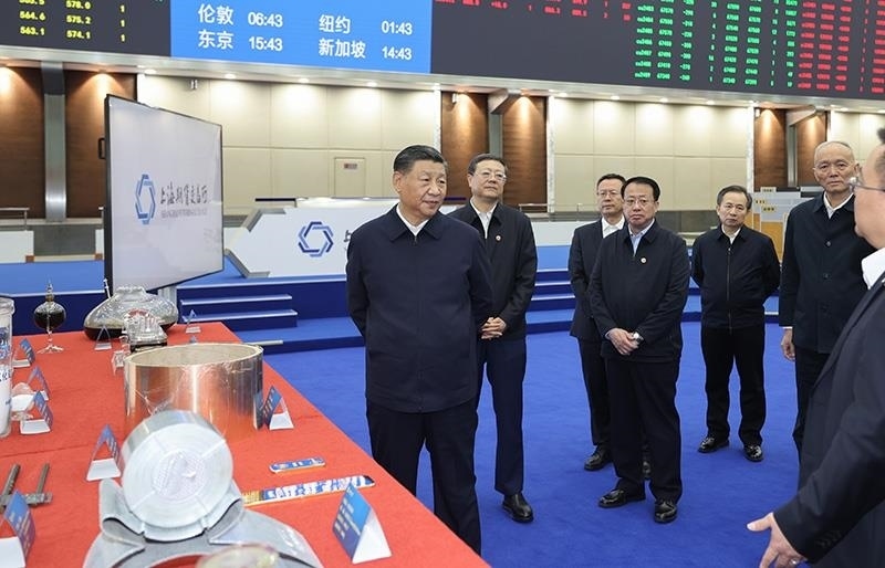 △2023年11月28日，習(xí)近平總書記在上海期貨交易所考察。