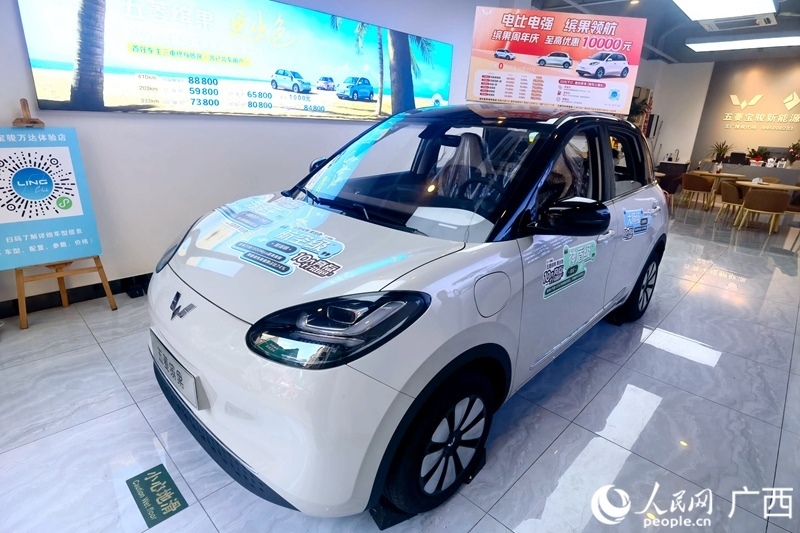 五菱汽車推出置換補(bǔ)貼。人民網(wǎng)記者 陳燕攝