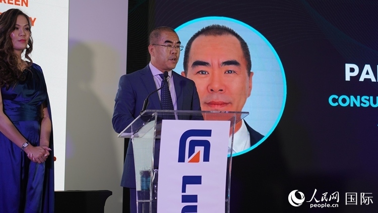 中國駐約翰內斯堡總領事潘慶江發(fā)言致辭。人民網 張茜攝