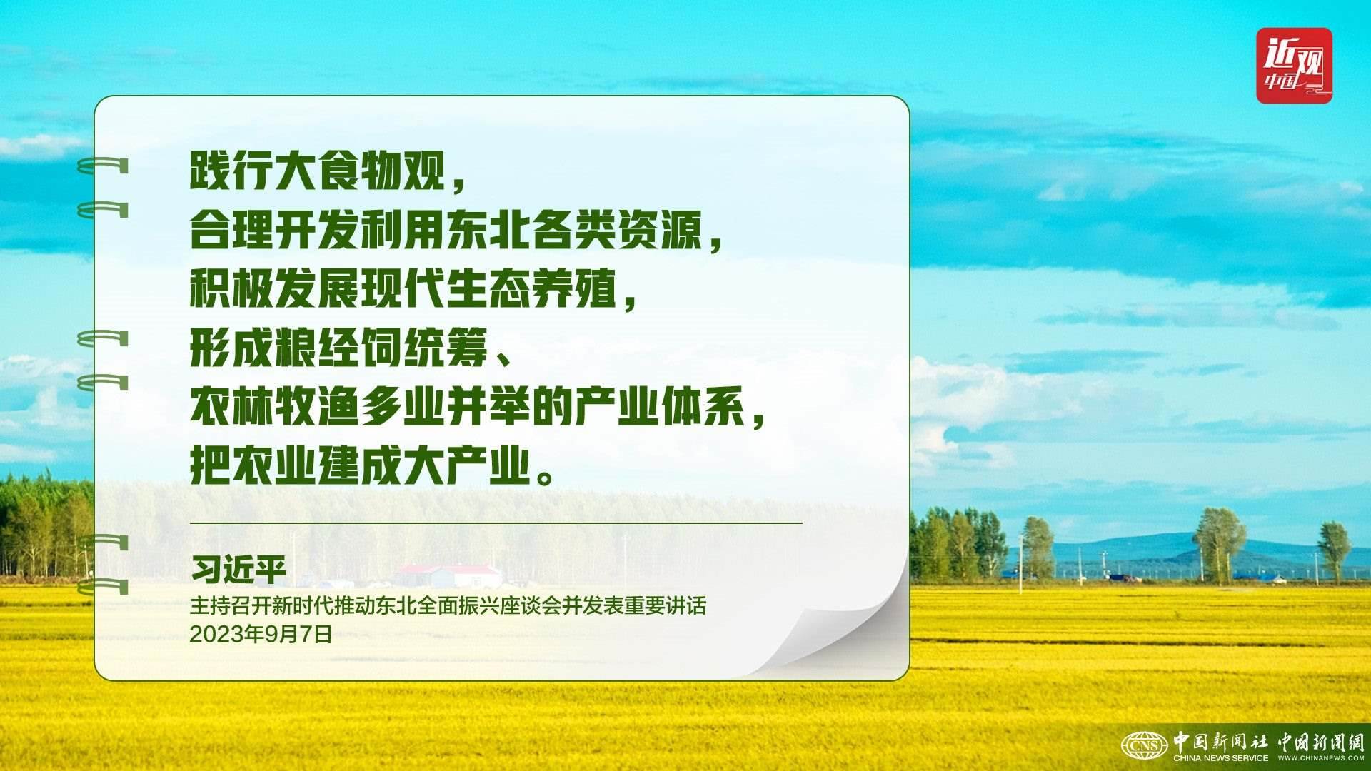 習(xí)近平：樹立大食物觀，構(gòu)建多元化食物供給體系