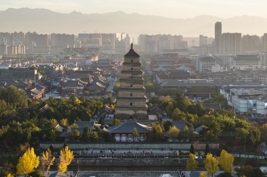 西安大雁塔景色（2023年11月17日攝，無人機(jī)照片）。新華社記者 邵瑞 攝