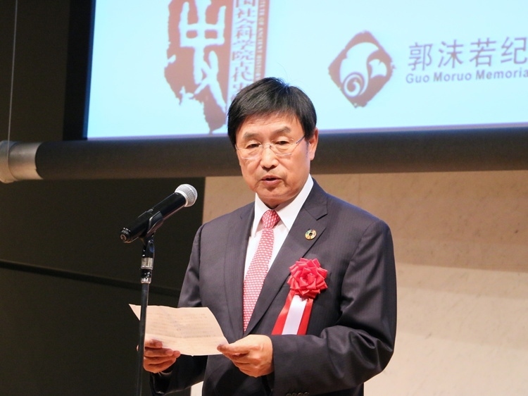 日中友好會(huì)館中國(guó)代表理事黃星原致辭。人民網(wǎng) 許可攝
