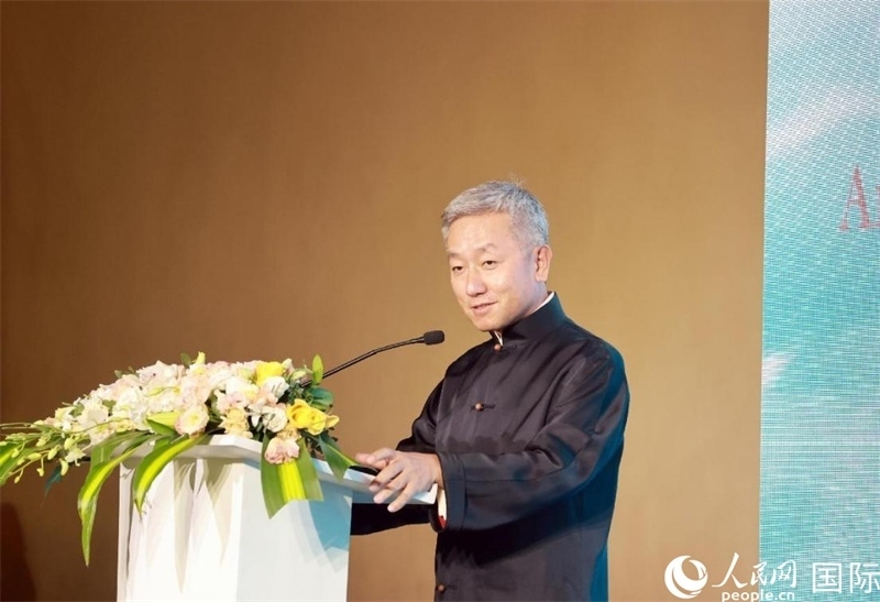 張益明大使致辭。人民網(wǎng)記者 管克江攝