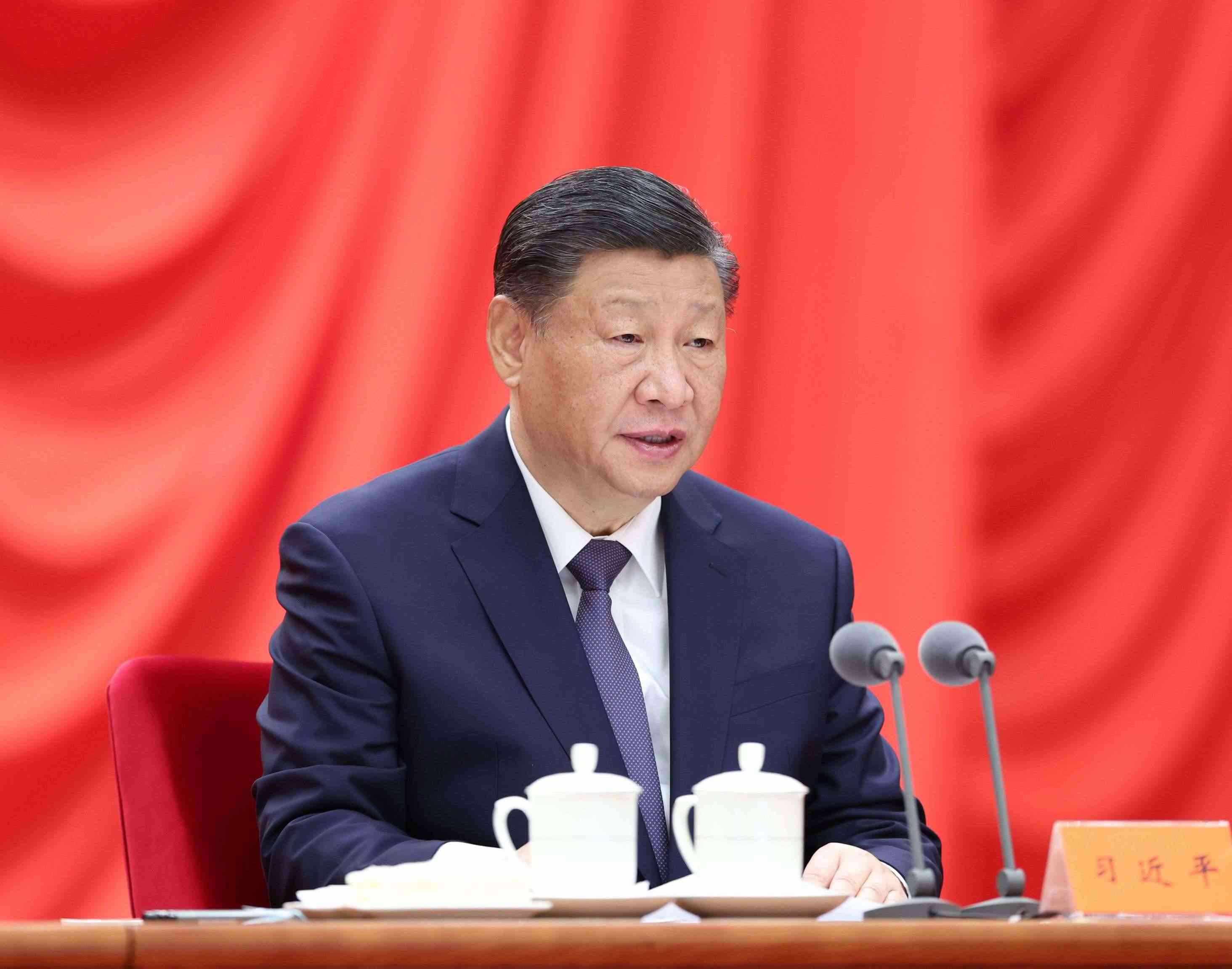 △ 2024年1月8日，習(xí)近平總書記在中國共產(chǎn)黨第二十屆中央紀(jì)律檢查委員會第三次全體會議上發(fā)表重要講話。
