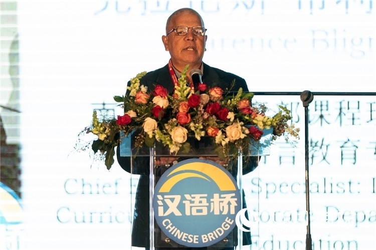 南非基教部專家克拉倫斯·布利格諾特做主旨發(fā)言。人民日?qǐng)?bào)非洲中心分社 希拉茲·莫林?jǐn)z