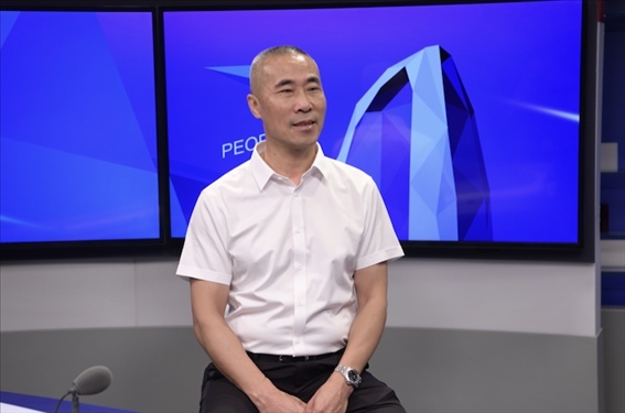 福建省晉江市工商聯(lián)黨組成員王建回。人民網(wǎng)記者 王曉嘯攝