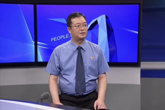 福建省泉州市人民檢察院檢察長施建清。人民網(wǎng)記者 王曉嘯攝