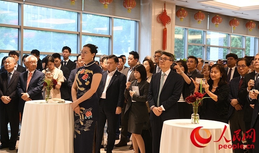 招待會(huì)現(xiàn)場(chǎng)。人民網(wǎng) 李帆攝