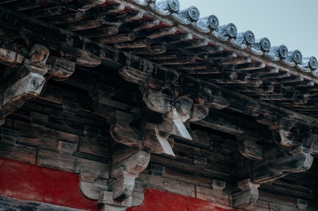 高平市崇明寺古建筑局部。邱活攝