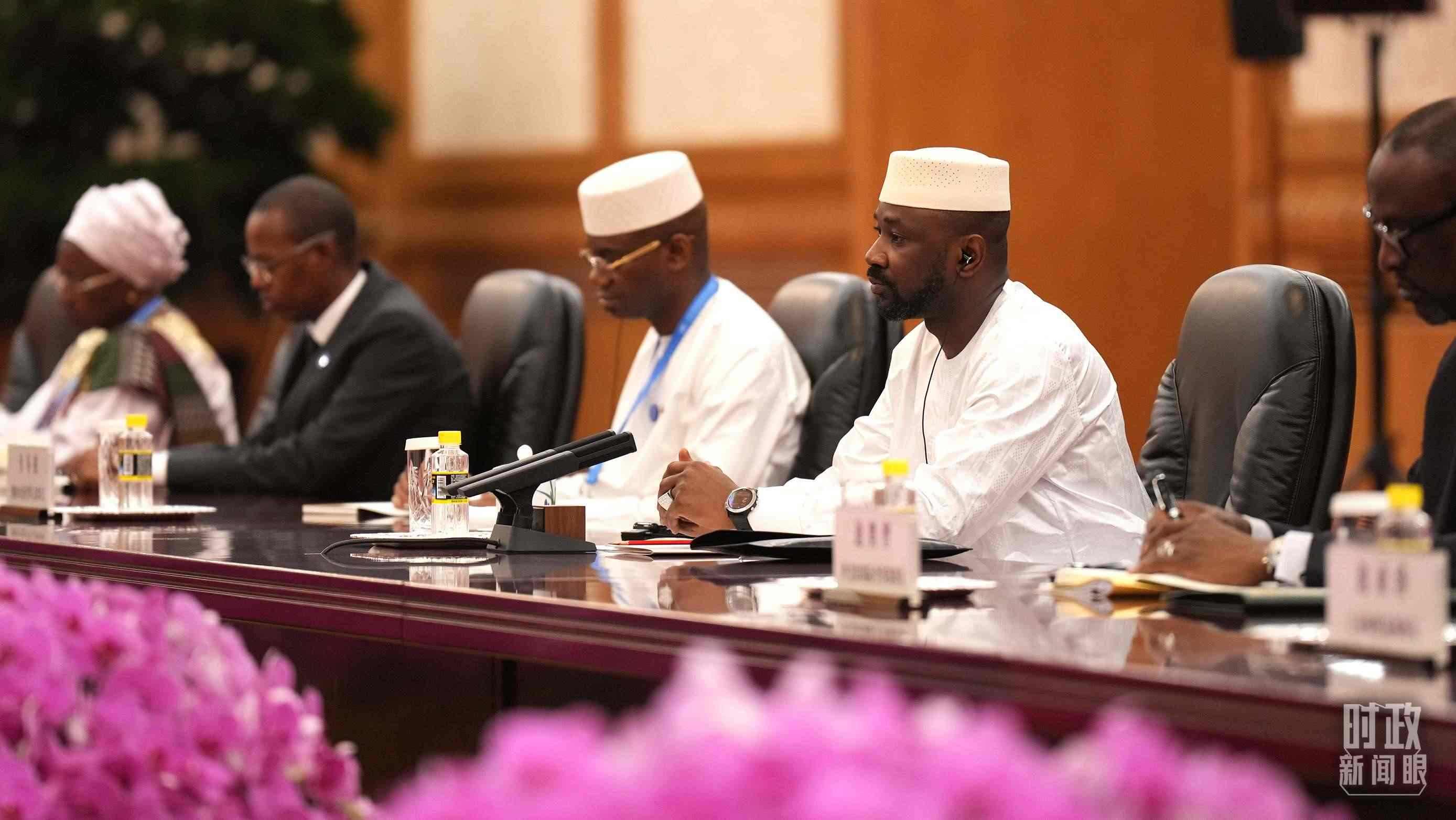 △馬里總統(tǒng)戈伊塔。（總臺記者李晉拍攝）