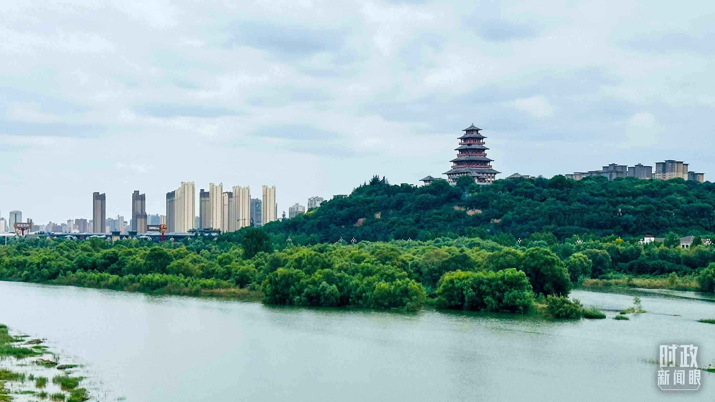 △黃河的第一大支流——渭河。（總臺央視記者范一鳴拍攝）