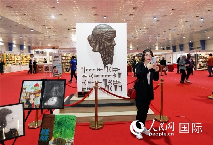 展廳一角。人民網(wǎng)中東中心分社奧馬爾·哈利勒攝