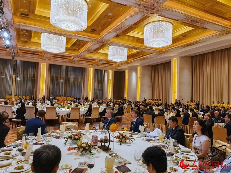 慶祝中俄建交75周年招待會(huì)在京舉行。人民網(wǎng)記者 李明琪攝