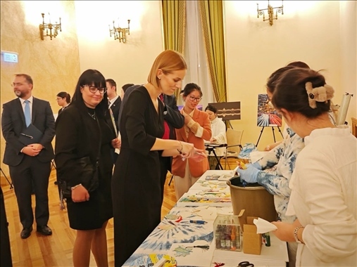 招待會現(xiàn)場。中國駐匈牙利大使館供圖