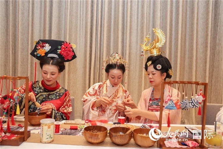 中國(guó)傳統(tǒng)文化展示。人民網(wǎng)記者任皓宇攝