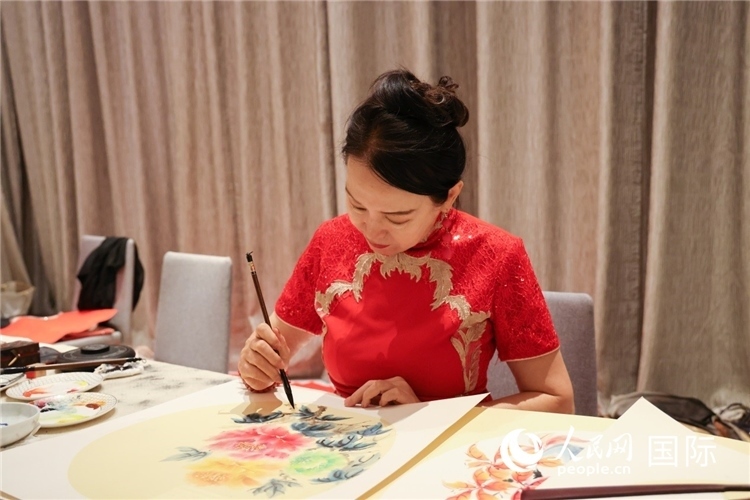 中國(guó)傳統(tǒng)文化展示。人民網(wǎng)記者任皓宇攝