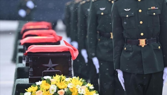 2023年11月，第十批在韓中國人民志愿軍烈士遺骸回到祖國