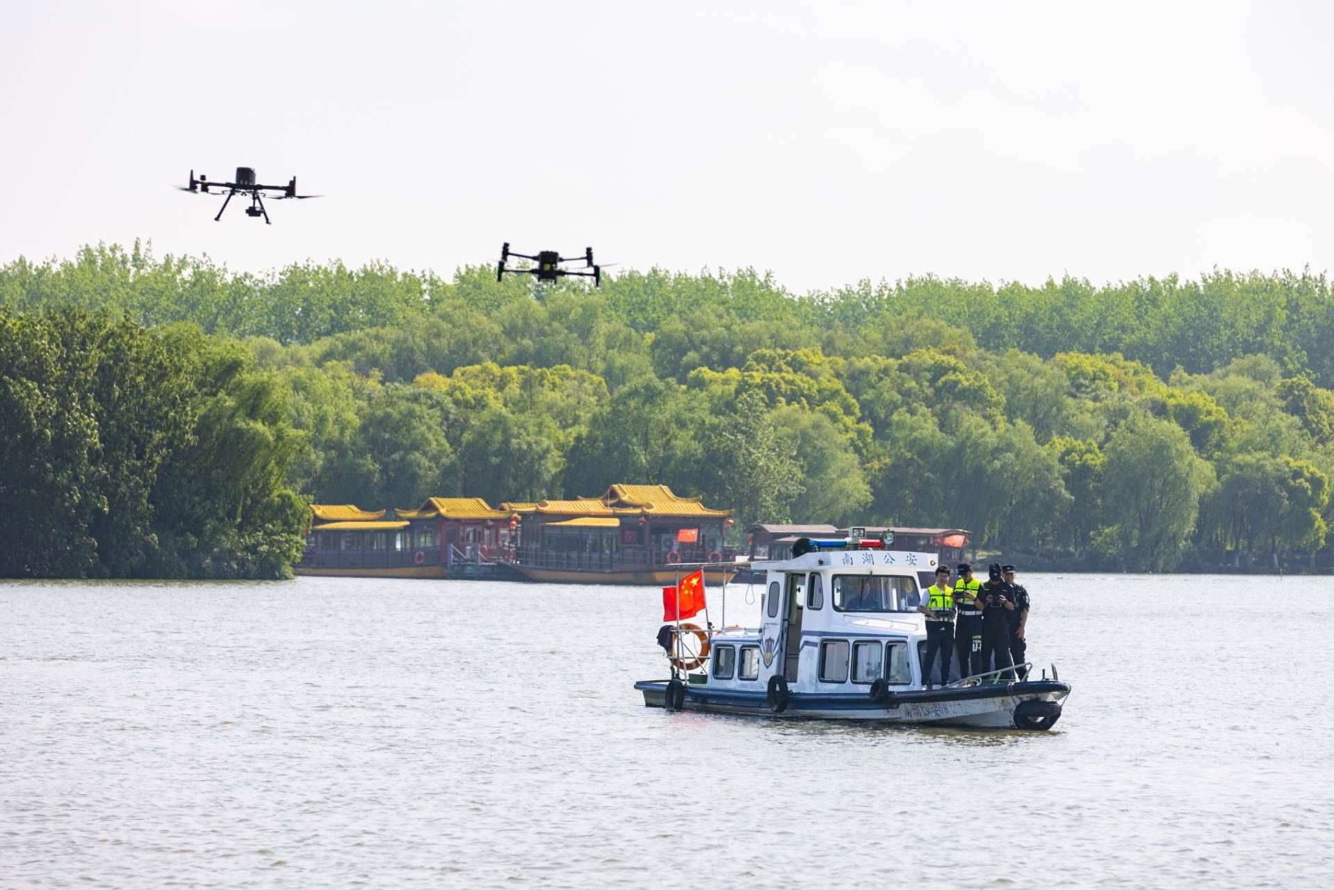無人機(jī)義警隊。公安部供圖