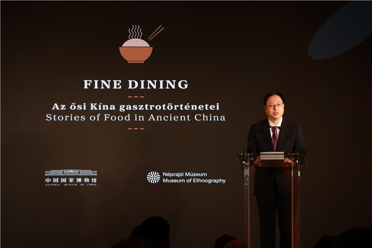 中國國家博物館副館長楊帆致辭。圖片由中國駐匈牙利大使館提供。