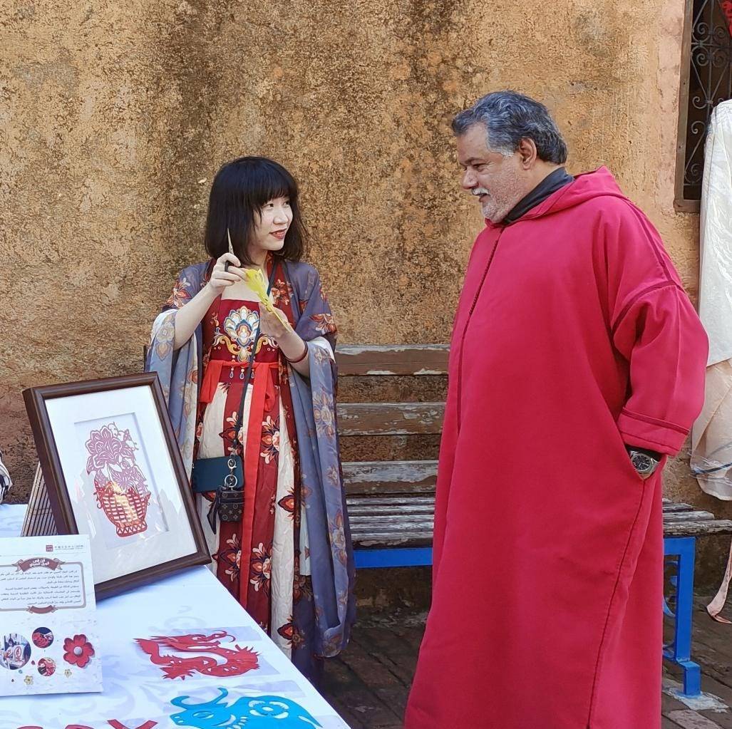 中國文化產(chǎn)品介紹。拉巴特中國文化中心供圖
