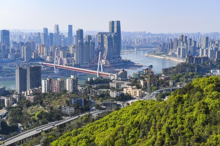 這是2024年3月25日拍攝的重慶城市景象。新華社記者 王全超 攝