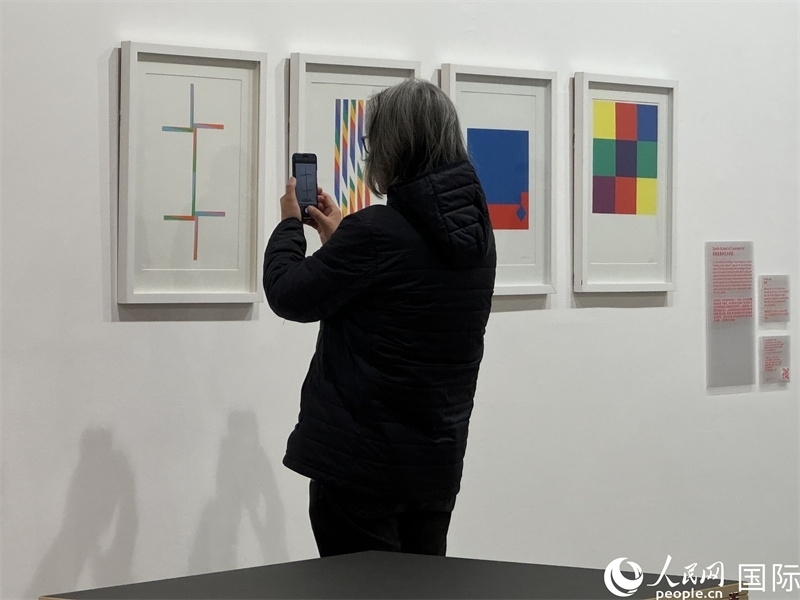 11月8日，觀眾在“瑞士經(jīng)典設(shè)計展”作品前駐足欣賞。人民網(wǎng) 謝瑩攝 