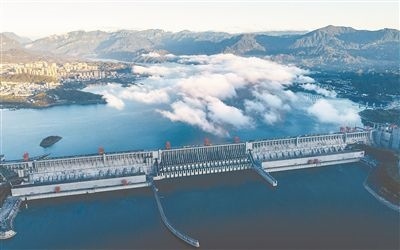 圖為三峽大壩。 新華社發(fā)（鄭家裕攝）