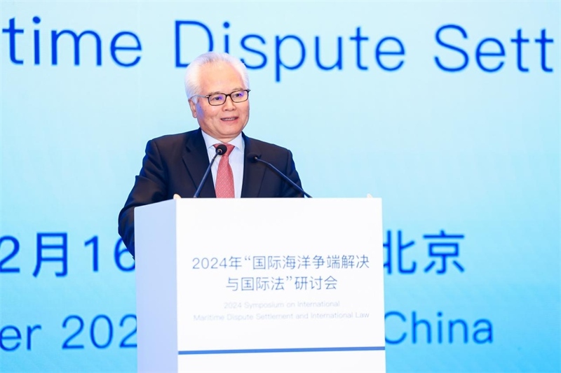 華陽(yáng)海洋研究中心理事長(zhǎng)、中國(guó)南海研究院學(xué)術(shù)委員會(huì)主席吳士存在開幕式致歡迎辭。華陽(yáng)海洋研究中心供圖