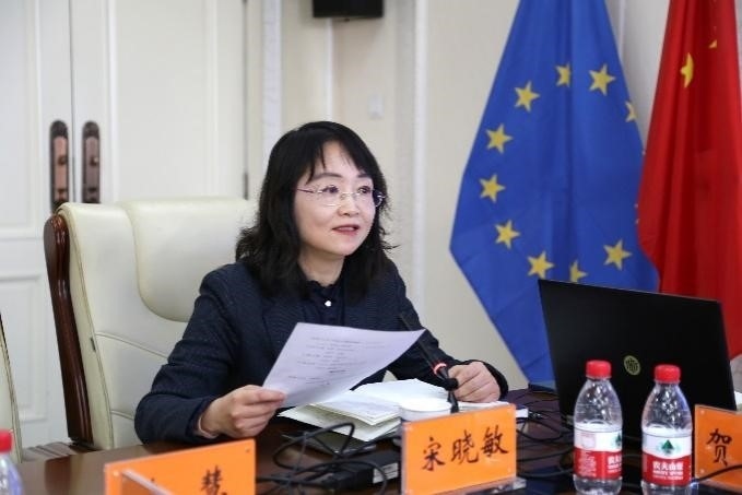 中國(guó)社會(huì)科學(xué)院歐洲研究所《歐洲研究》總編輯、中國(guó)歐洲學(xué)會(huì)秘書長(zhǎng)宋曉敏教授主持研討會(huì)。吳迪攝